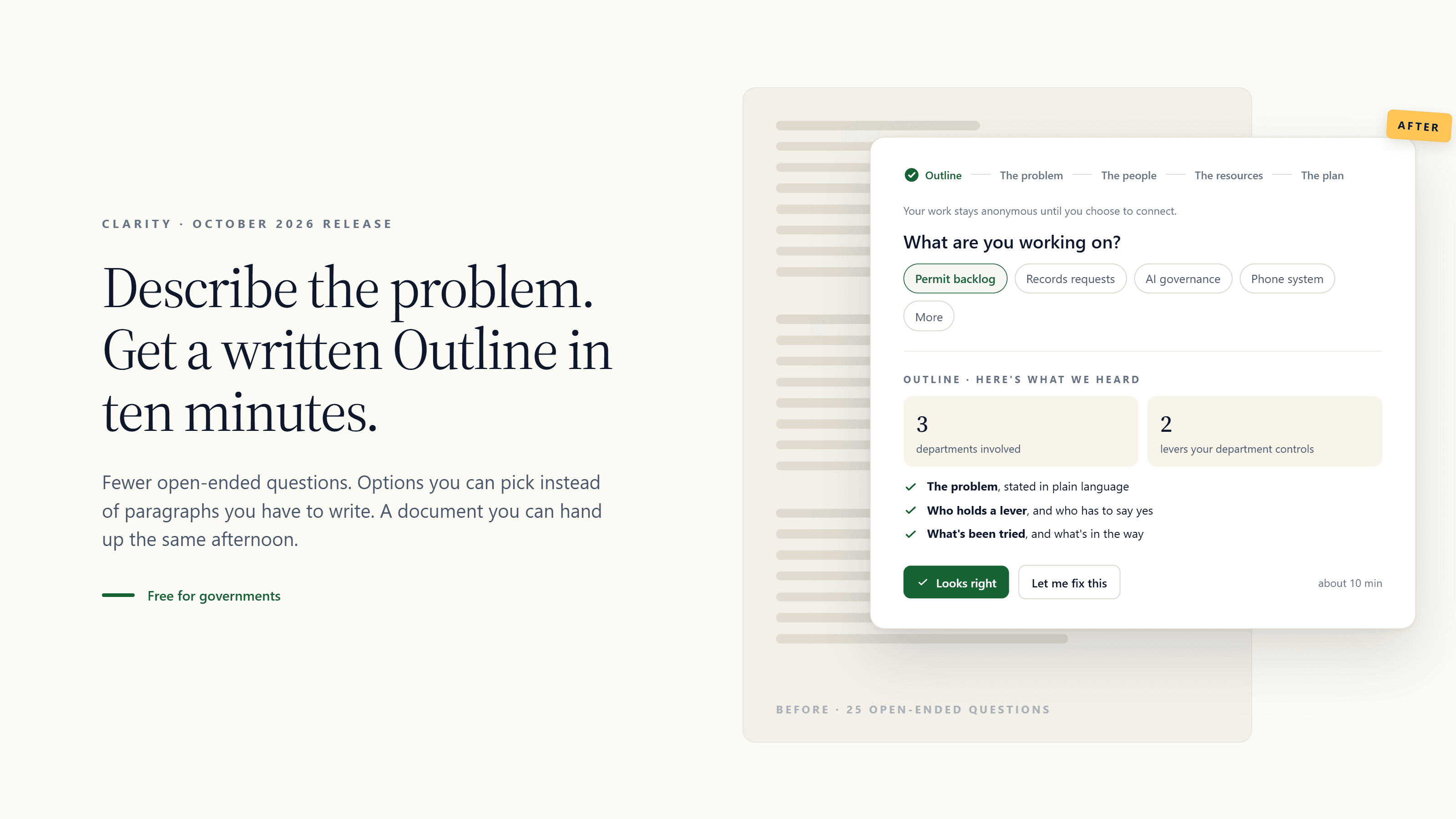 What changed in Clarity, and why